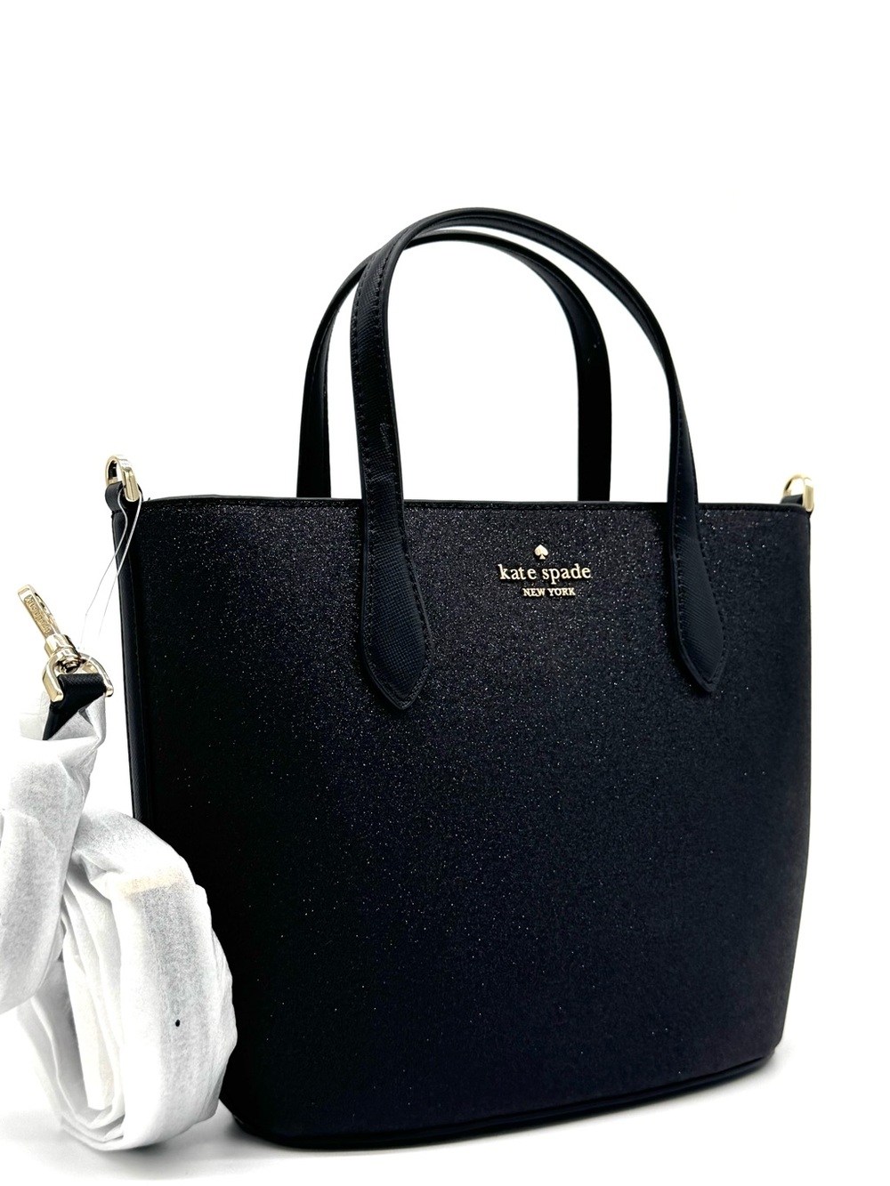 Kate Spade Glimmer Satchel Bag Black (NWT)